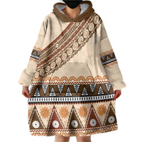 Bula Fiji Wearable Blanket Hoodie 2025 Pasifika Traditional Fijian Masi