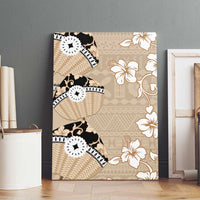 Bula Fiji Iri Buli Canvas Wall Art Woven Fan With Fijian Tapa