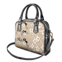 Bula Fiji Iri Buli Shoulder Handbag Woven Fan With Fijian Tapa LT14 - Polynesian Pride