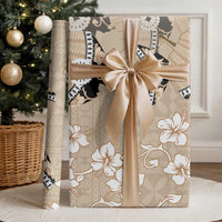 Bula Fiji Iri Buli Wrapping Paper Woven Fan With Fijian Tapa - Polynesian Pride