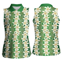 Ia Orana Tahiti Tiare Maori Seamless Style Women Sleeveless Polo Shirt
