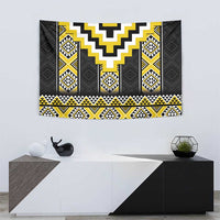 Yellow Taniko Aotearoa Tapestry Niho Taniwha Mix Poutama LT14 - Polynesian Pride