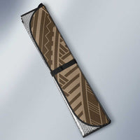Brown Polynesia Plumeria Tattoo Auto Sun Shade