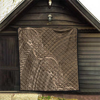 Brown Polynesia Plumeria Tattoo Quilt LT14 - Polynesian Pride
