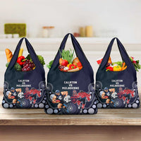 Demons And Blues Football Grocery Bag Melbourne And Calrton Mascots Aboriginal Art
