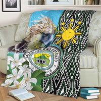 Cotabato Philippines Province Blanket Filipino Eagle Sampaguita Tinalak Pattern LT14 - Polynesian Pride