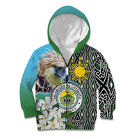 Cotabato Philippines Province Kid Hoodie Filipino Eagle Sampaguita Tinalak Pattern