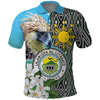 Cotabato Philippines Province Polo Shirt Filipino Eagle Sampaguita Tinalak Pattern