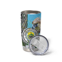 Cotabato Philippines Province Tumbler Cup Filipino Eagle Sampaguita Tinalak Pattern LT14 - Polynesian Pride