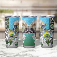 Cotabato Philippines Province Tumbler Cup Filipino Eagle Sampaguita Tinalak Pattern LT14 - Polynesian Pride