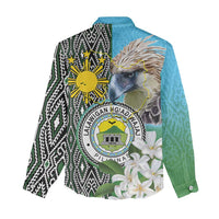 Cotabato Philippines Province Women Casual Shirt Filipino Eagle Sampaguita Tinalak Pattern