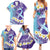 No Story Should End Too Soon Suicide Awareness Family Matching Summer Maxi Dress and Hawaiian Shirt Purple And Teal Polynesian Ribbon