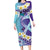 No Story Should End Too Soon Suicide Awareness Long Sleeve Bodycon Dress Purple And Teal Polynesian Ribbon