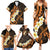 Liver Cancer Awareness Month Family Matching Summer Maxi Dress and Hawaiian Shirt Awareness Is Key Orange Polynesian Ribbon