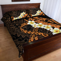 Liver Cancer Awareness Month Quilt Bed Set Awareness Is Key Orange Polynesian Ribbon