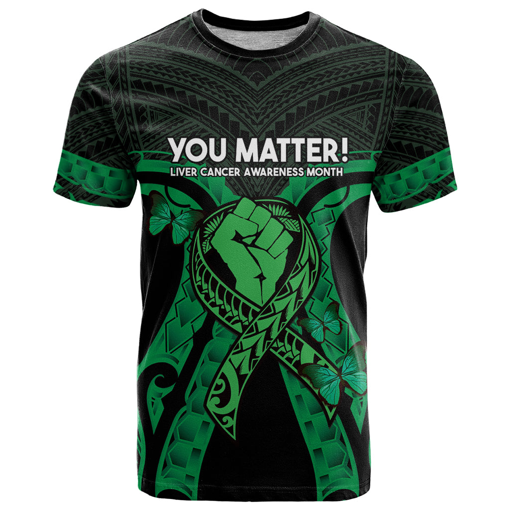 ADHD Awareness Month You Matter T Shirt Green Polynesian Ribbon