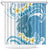 Blue Hawaii Shark Tattoo Shower Curtain Frangipani With Polynesian Pastel Version