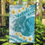 Turquoise Hawaii Shark Tattoo Garden Flag Frangipani With Polynesian Pastel Version