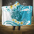 Turquoise Hawaii Shark Tattoo Hooded Blanket Frangipani With Polynesian Pastel Version