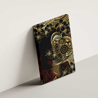 Frangipani Festival Rabaul Canvas Wall Art PNG Tribal Baining Mask Tattoo - Polynesian Pride