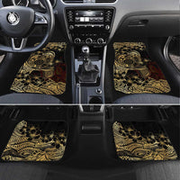 Frangipani Festival Rabaul Car Mats PNG Tribal Baining Mask Tattoo - Polynesian Pride