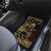 Frangipani Festival Rabaul Car Mats PNG Tribal Baining Mask Tattoo - Polynesian Pride