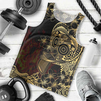 Frangipani Festival Rabaul Men Tank Top PNG Tribal Baining Mask Tattoo - Polynesian Pride