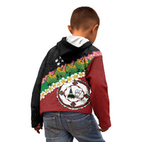 Frangipani Festival Rabaul East New Britain Kid Hoodie Dukduk Dance With Plumeria - Polynesian Pride