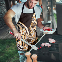 Orange Black Aloha Hawaii Apron Polynesian Shark Tattoo Plumeria
