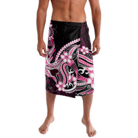 Pink Black Aloha Hawaii Lavalava Polynesian Shark Tattoo Plumeria