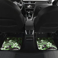 Green Black Aloha Hawaii Car Mats Polynesian Shark Tattoo Plumeria