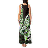 Green Black Aloha Hawaii Tank Maxi Dress Polynesian Shark Tattoo Plumeria LT14 - Polynesian Pride