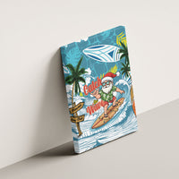 Hawaii Summer Christmas Canvas Wall Art Surfing Santa Shaka Catch The Wave
