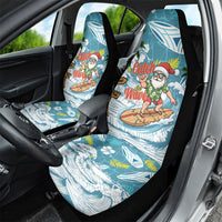 Hawaii Summer Christmas Car Seat Cover Surfing Santa Shaka Catch The Wave