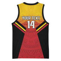 Papua New Guinea Rugby Custom Basketball Jersey Go PNG Hunters Polynesian Pattern LT14 - Polynesian Pride