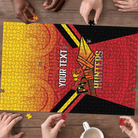 Papua New Guinea Rugby Custom Puzzle Go PNG Hunters Polynesian Pattern LT14 - Polynesian Pride