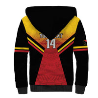 Papua New Guinea Rugby Custom Sherpa Hoodie Go PNG Hunters Polynesian Pattern - Polynesian Pride