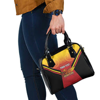 Papua New Guinea Rugby Custom Shoulder Handbag Go PNG Hunters Polynesian Pattern - Polynesian Pride