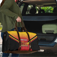 Papua New Guinea Rugby Custom Travel Bag Go PNG Hunters Polynesian Pattern - Polynesian Pride