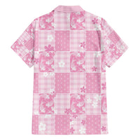 Pink Palaka Japanese Patterns Hawaiian Shirt Koi Fish Asanoha Sakura Patchwork Stylized - Polynesian Pride