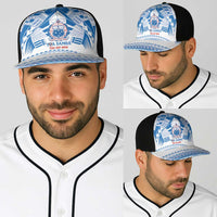 Toa Samoa Rugby Baseball Net Cap Uso aso uma Samoan Pattern White - Polynesian Pride