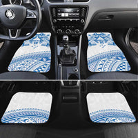 Toa Samoa Rugby Custom Car Mats Uso aso uma Samoan Pattern White - Polynesian Pride