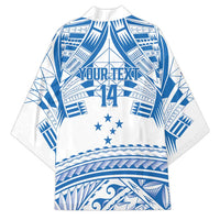 Toa Samoa Rugby Custom Kimono Uso aso uma Samoan Pattern White - Polynesian Pride