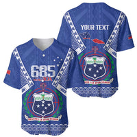 Personalised Samoa 685 Baseball Jersey Samoan Pride Coat Of Arms - Polynesian Pride