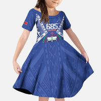 Personalised Samoa 685 Family Matching Tank Maxi Dress and Hawaiian Shirt Samoan Pride Coat Of Arms - Polynesian Pride