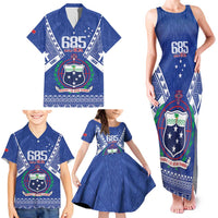 Personalised Samoa 685 Family Matching Tank Maxi Dress and Hawaiian Shirt Samoan Pride Coat Of Arms - Polynesian Pride