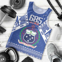 Personalised Samoa 685 Men Tank Top Samoan Pride Coat Of Arms - Polynesian Pride