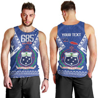 Personalised Samoa 685 Men Tank Top Samoan Pride Coat Of Arms - Polynesian Pride