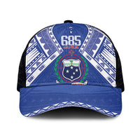 Samoa 685 Mesh Trucker Cap Samoan Pride Coat Of Arms - Polynesian Pride