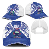 Samoa 685 Mesh Trucker Cap Samoan Pride Coat Of Arms - Polynesian Pride